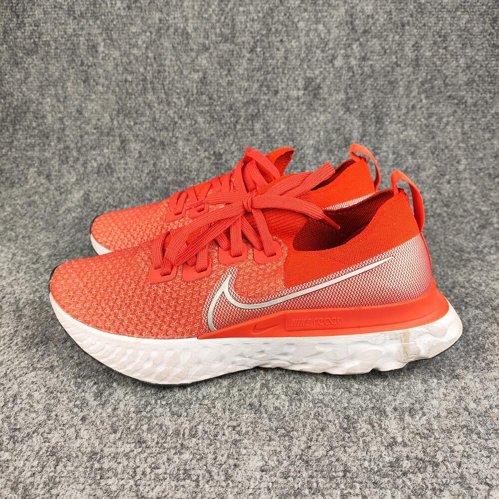 Nike React Infinity Run Flyknit 3 Shoes Womens Size 9 Red Running DC2054-600